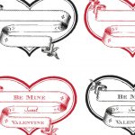 Free Printable Heart Labels   The Graphics Fairy   Free Printable Heart Labels