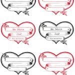 Free Printable Heart Labels   The Graphics Fairy   Free Printable Valentine Graphics