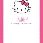 Free Printable Hello Kitty Birthday Invitations – Bagvania Free   Hello Kitty Name Tags Printable Free