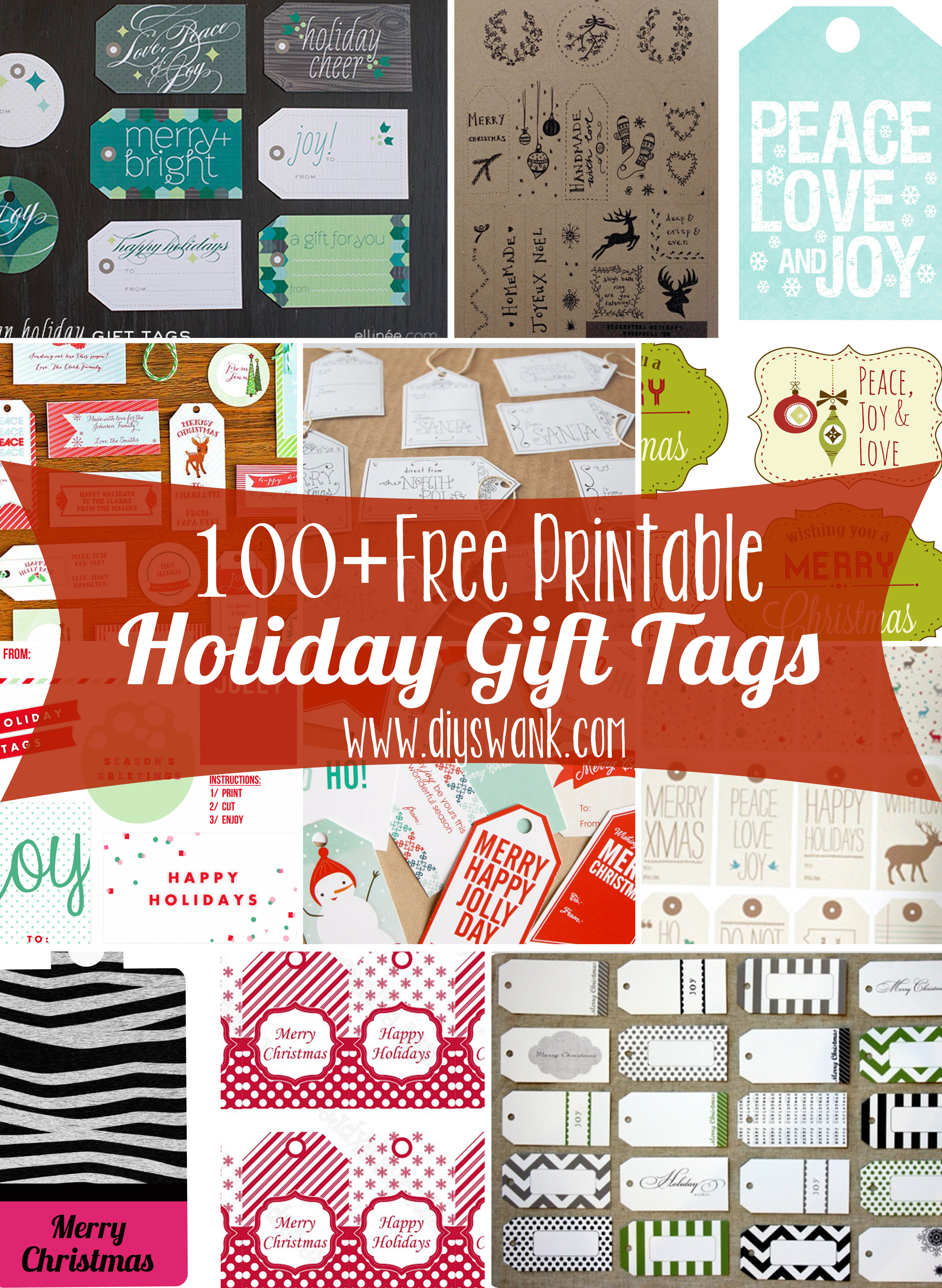 Free Printable Holiday Gift Tags - Diy Gift Tags Free Printable
