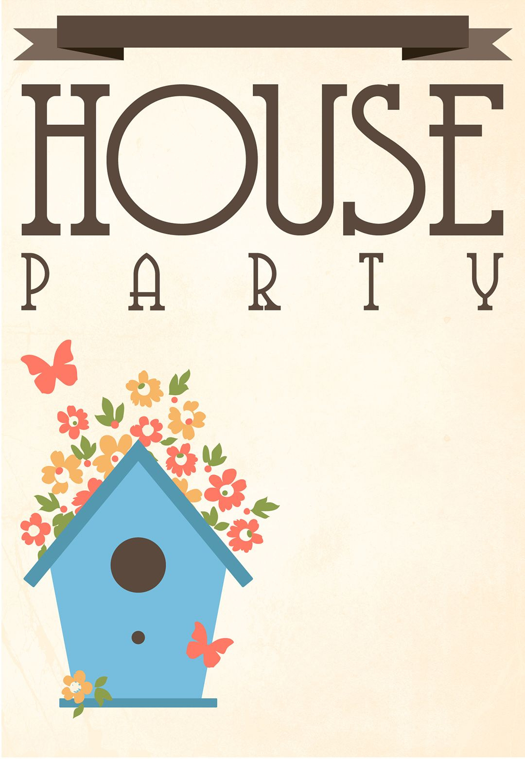 Free Printable House Party Invitation | Fonts/printables/templates - Free Printable Housewarming Invitations Cards