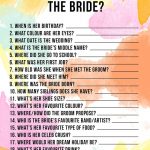 Free Printable 'how Well Do You Know The Bride?' Hen Party & Bridal   How Well Do You Know The Bride Free Printable