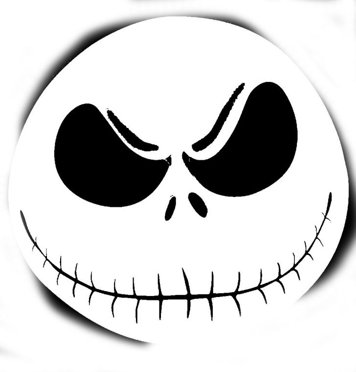 Free Printable Jack Skellington Pumpkin Carving Stencil Templates