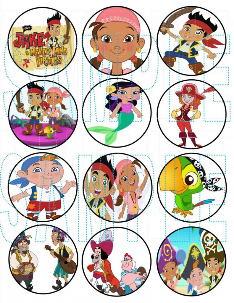 Free Printable Jake And The Neverland Pirates Cupcake Toppers For - Free Printable Jake And The Neverland Pirates Cupcake Toppers