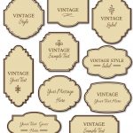 Free Printable Labels Vintage 2018 | Corner Of Chart And Menu   Free Printable Vintage Labels