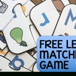 Free Printable Letter Matching Game   Simply Kinder   Free Printable Matching Cards