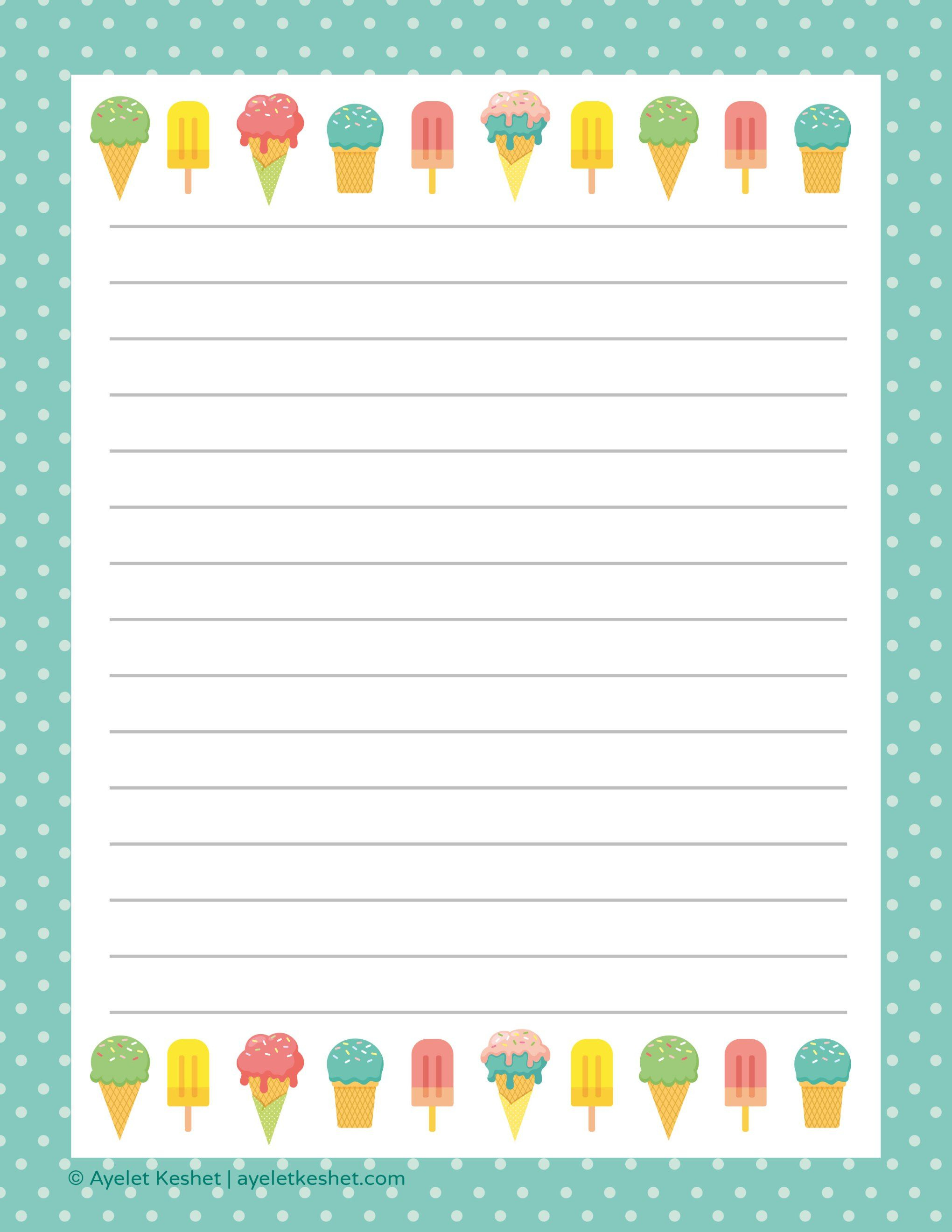Free Printable Letter Paper | Printables To Go | Free Printable - Free Printable Writing Paper