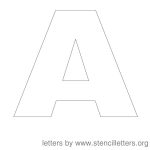 Free Printable Letter Stencils | Stencil Letters 12 Inch Uppercase   Free Printable Large Letters