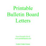 Free Printable Letter Templates For Bulletin Boards | Template To   Free Printable Bulletin Board Letters