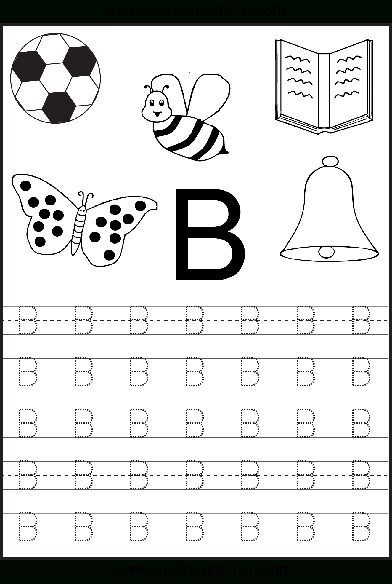 Free Printable Letter Tracing Worksheets For Kindergarten – 26 - Free Printable Alphabet Letters