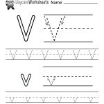 Free Printable Letter V Alphabet Learning Worksheet For Preschool   Free Printable Learning Pages