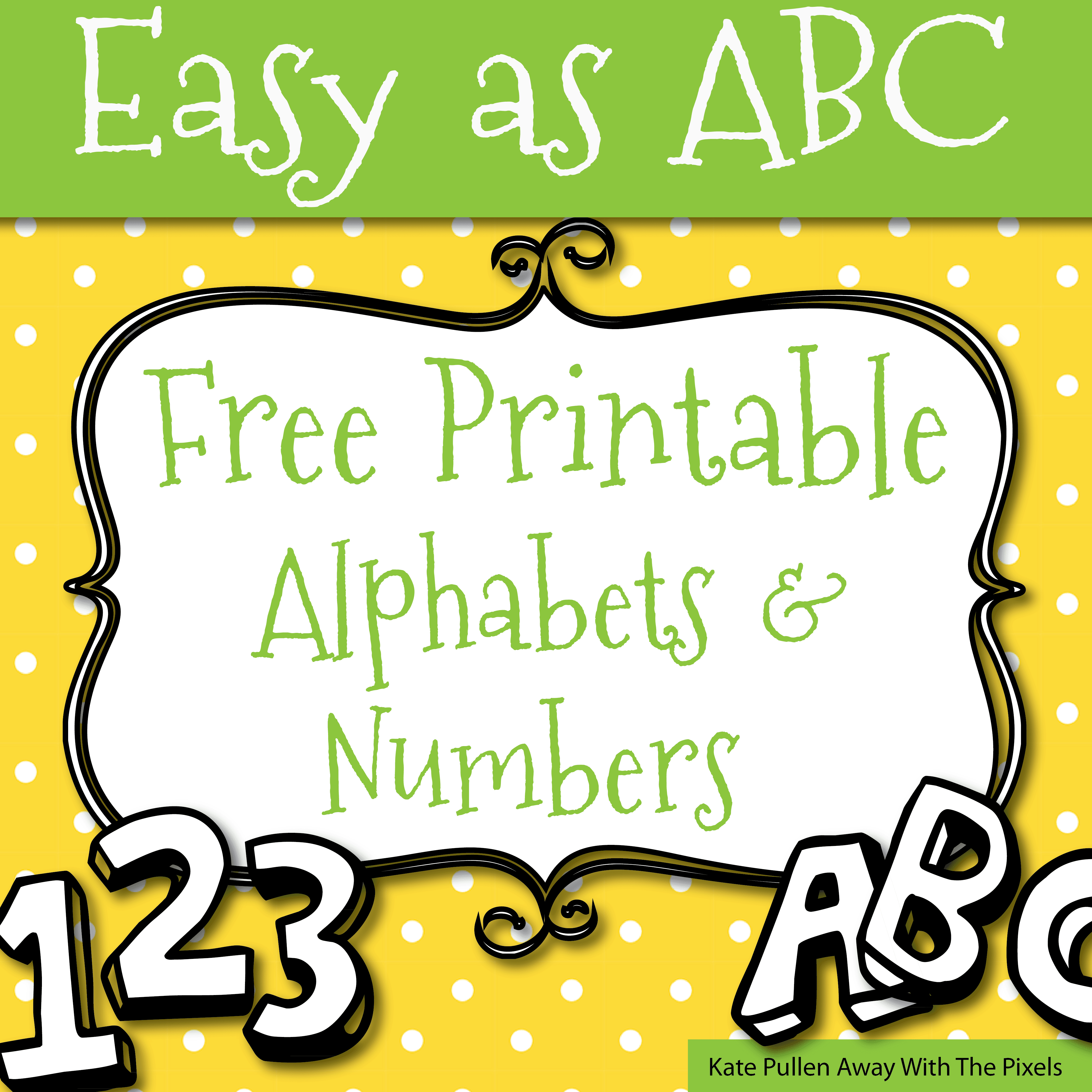 Free Printable Letters And Numbers For Crafts - Printable Alphabet Letters Free Download