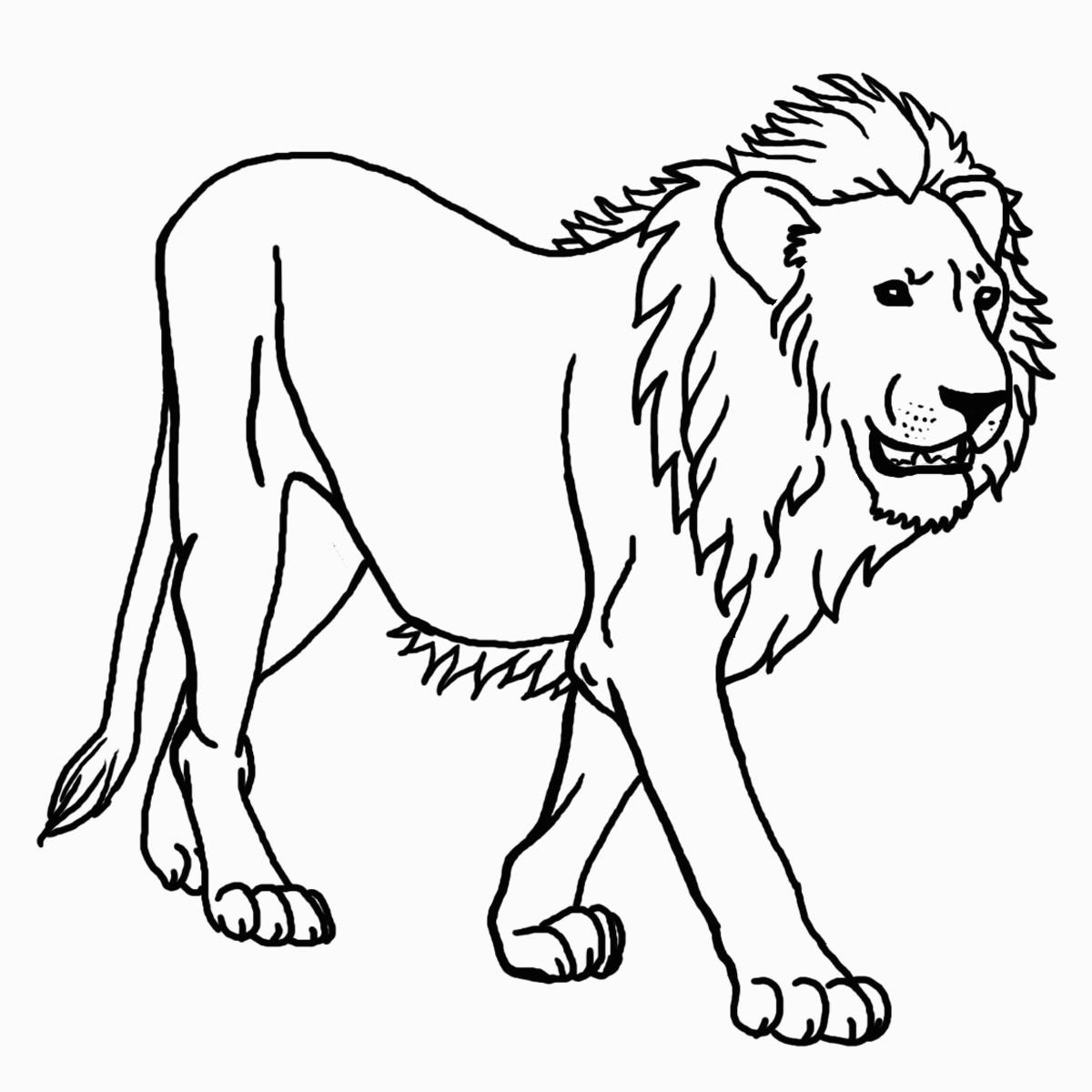 Free Printable Lion Coloring Pages For Kids For Lion Coloring Sheet - Free Printable Picture Of A Lion