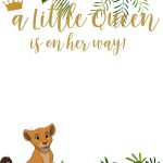 Free Printable Lion King Baby Shower Invitations | Free Printable   Free Printable Lion King Baby Shower Invitations