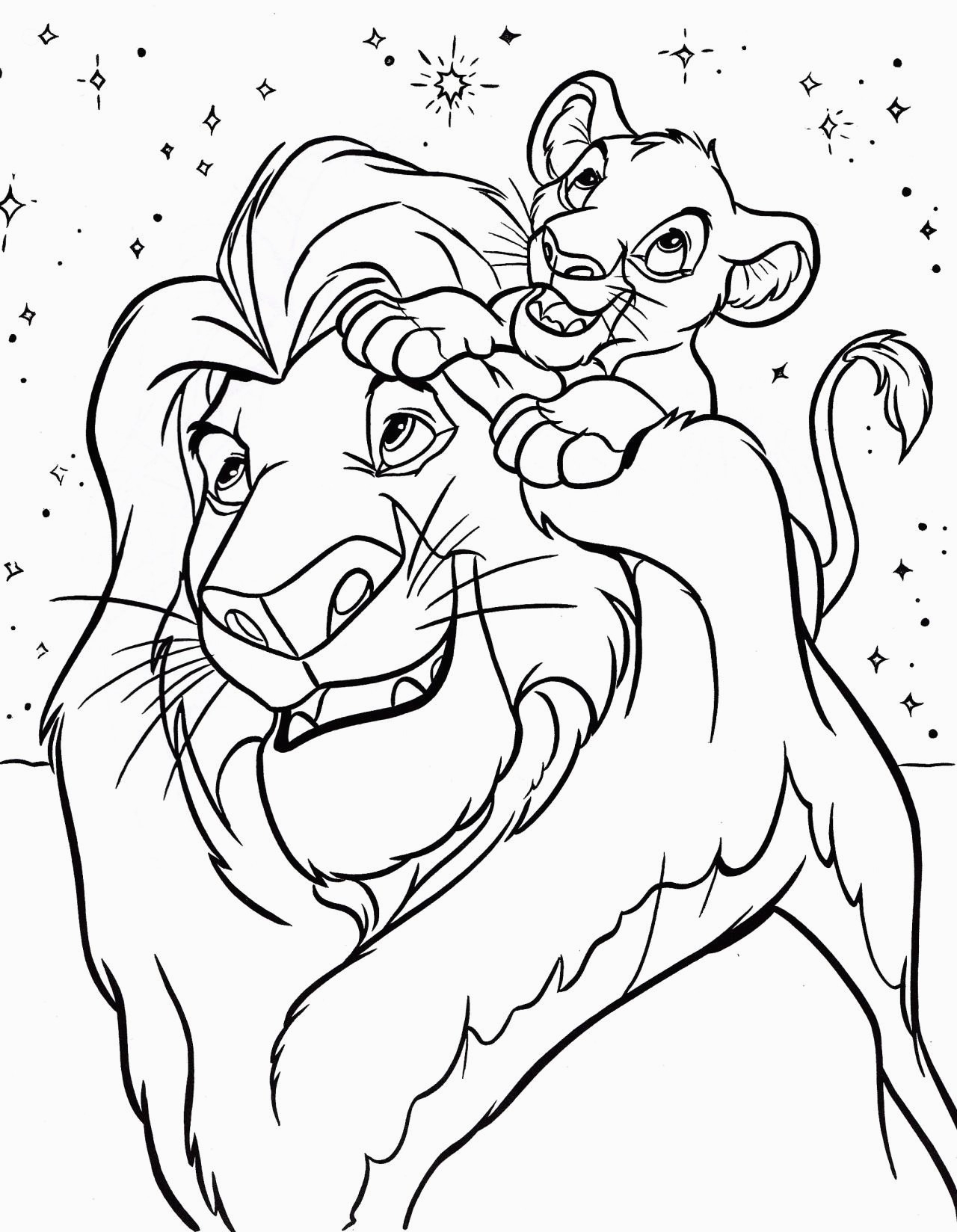Free Printable Lion King Coloring Pages | Printable Coloring Pages - Free Printable Picture Of A Lion