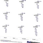 Free Printable Long Division Worksheets With Multiple Digit Divisors   Free Printable Division Worksheets
