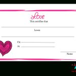 Free Printable Love Certificates   Free Printable Love Certificates For Him