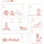 Free Printable: Madejoel » Holiday Gift Tag Templates   Christmas Labels Free Printable Templates