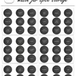 Free Printable Mason Jar Spice Jar Labels   Mason Jar Crafts Love   Free Printable Mason Jar Labels