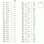 Free Printable Math Sheets 7 Times Table Test 1 | Korrutustabel   Free Printable Multiplication Sheets