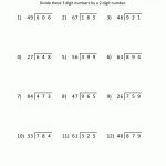 Free Printable Math Sheets Division 3 Digits2 Digits 3 | 5Th   Free Printable Division Worksheets Grade 3