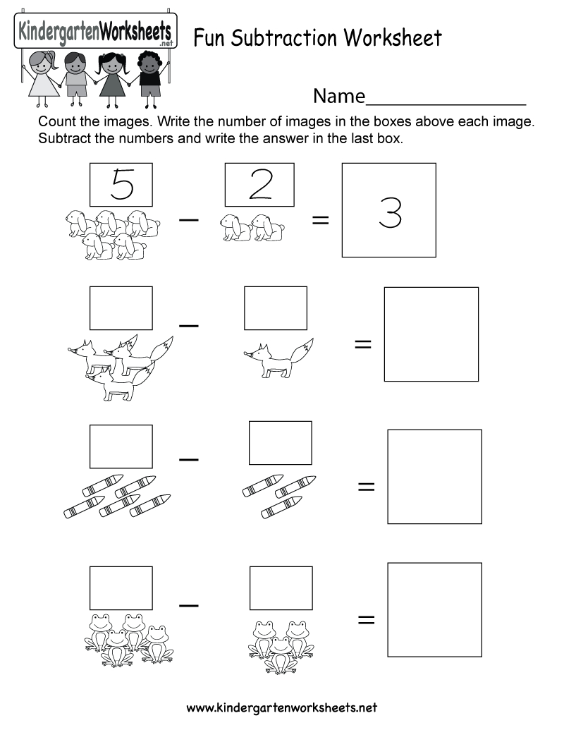 Free Printable Math Subtraction Worksheet For Kindergarten - Free Printable Subtraction Worksheets