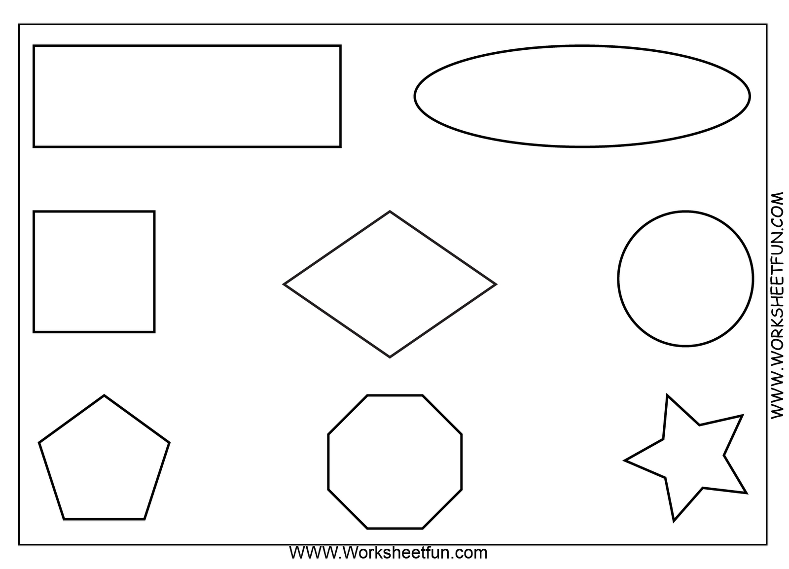 Free Printable Math Worksheets. Use As An Oral Direction Exam. Ex - Free Printable Shapes Worksheets