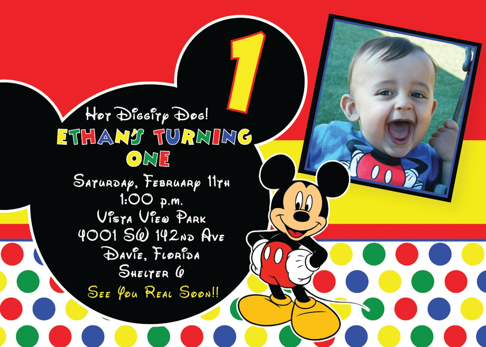Free Printable Mickey Mouse 1St Birthday Invitations | Dozor - Free Printable Mickey Mouse Invitations