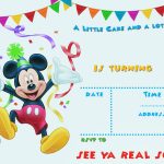 Free Printable Mickey Mouse Party Invitation | Free Printable   Free Printable Mickey Mouse 1St Birthday Invitations