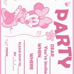 Free Printable Minnie Mouse 1St Birthday Invitations Printable   Free Printable Minnie Mouse Party Invitations