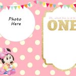 Free Printable Minnie Mouse 1St Invitation | Free Printable   Free Printable Mickey Mouse 1St Birthday Invitations