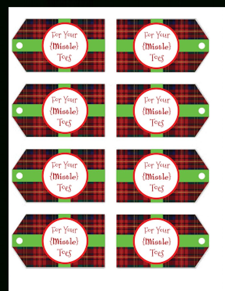 Free Printable Mistletoe Tags | Free Printable - Free Printable Mistletoe Tags