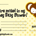 Free Printable Monkey Baby Shower Invitations Is Packed With   Free Printable Monkey Girl Baby Shower Invitations