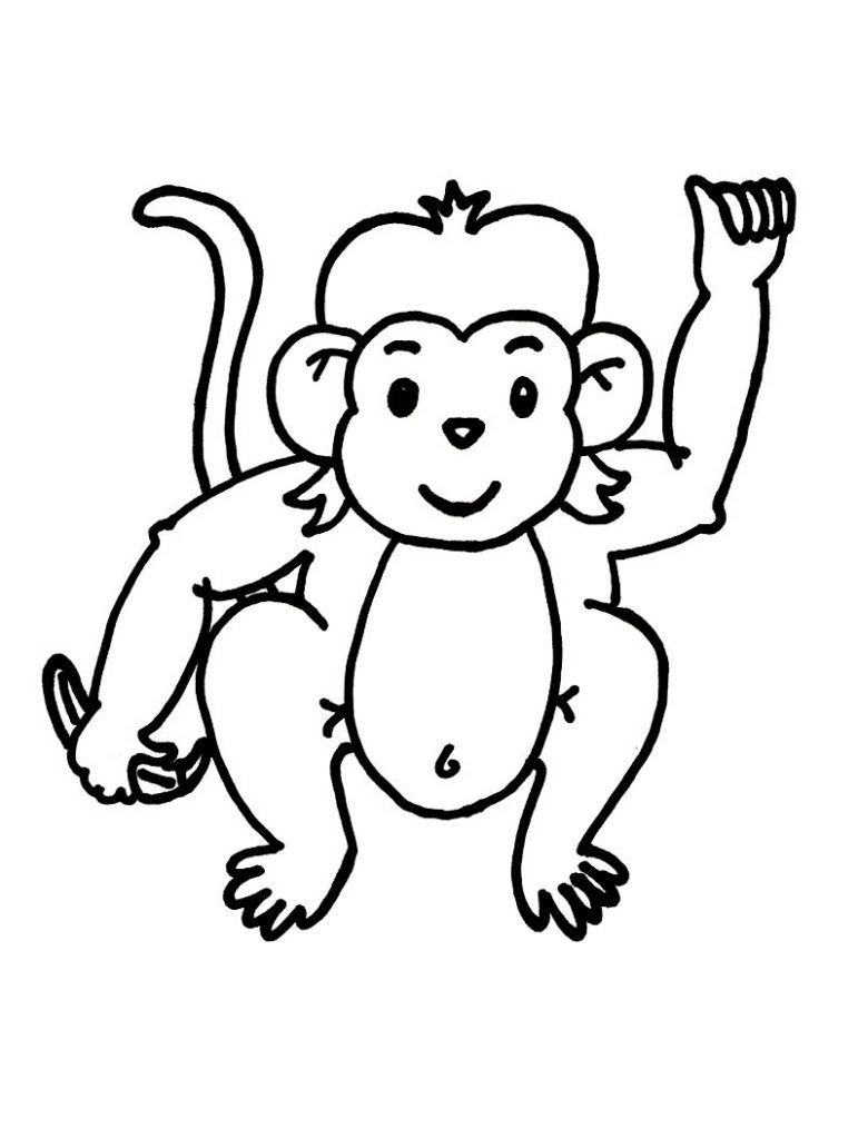 Free Printable Monkey Coloring Pages For Kids | Color Pages - Free Printable Monkey Coloring Pages