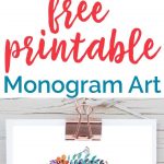 Free Printable Monogram Art | Free Printables | Pinterest | Free   Free Printable Monogram Letters