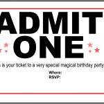 Free Printable Movie Tickets Template Polar Express Party Invitation   Free Printable Movie Tickets