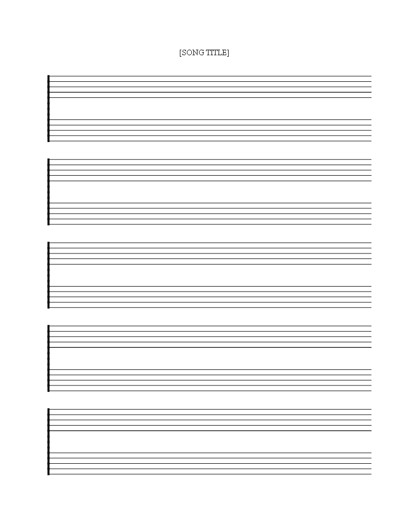 Free Printable Music Staff Sheet 5 Double Lines - Download This Free - Free Printable Blank Sheet Music