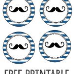 Free Printable Mustache Cupcake Toppers | Printables | Pinterest   Free Printable Mustache
