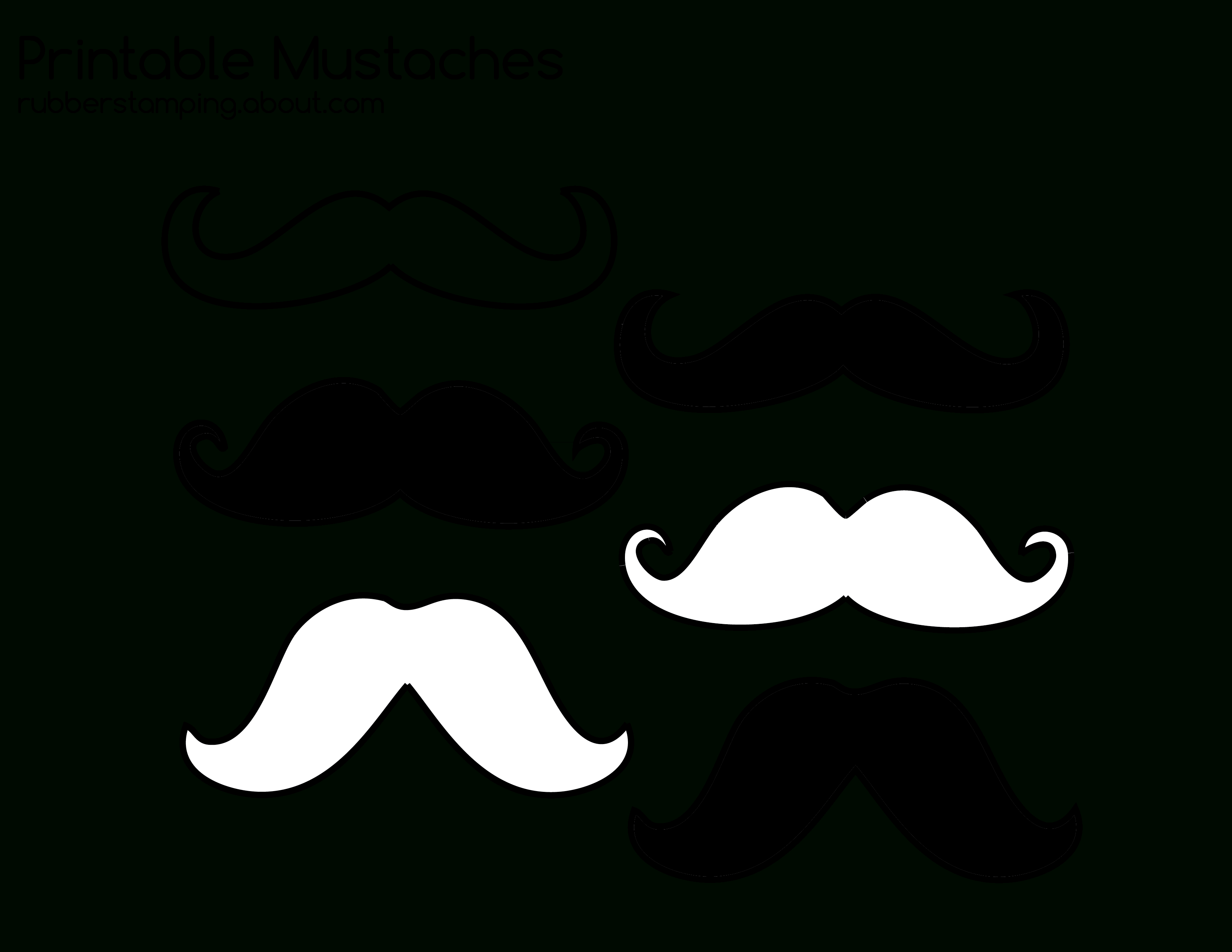 Free Printable Mustache Images | Diy | Mustache Crafts, Mustache - Free Printable Mustache
