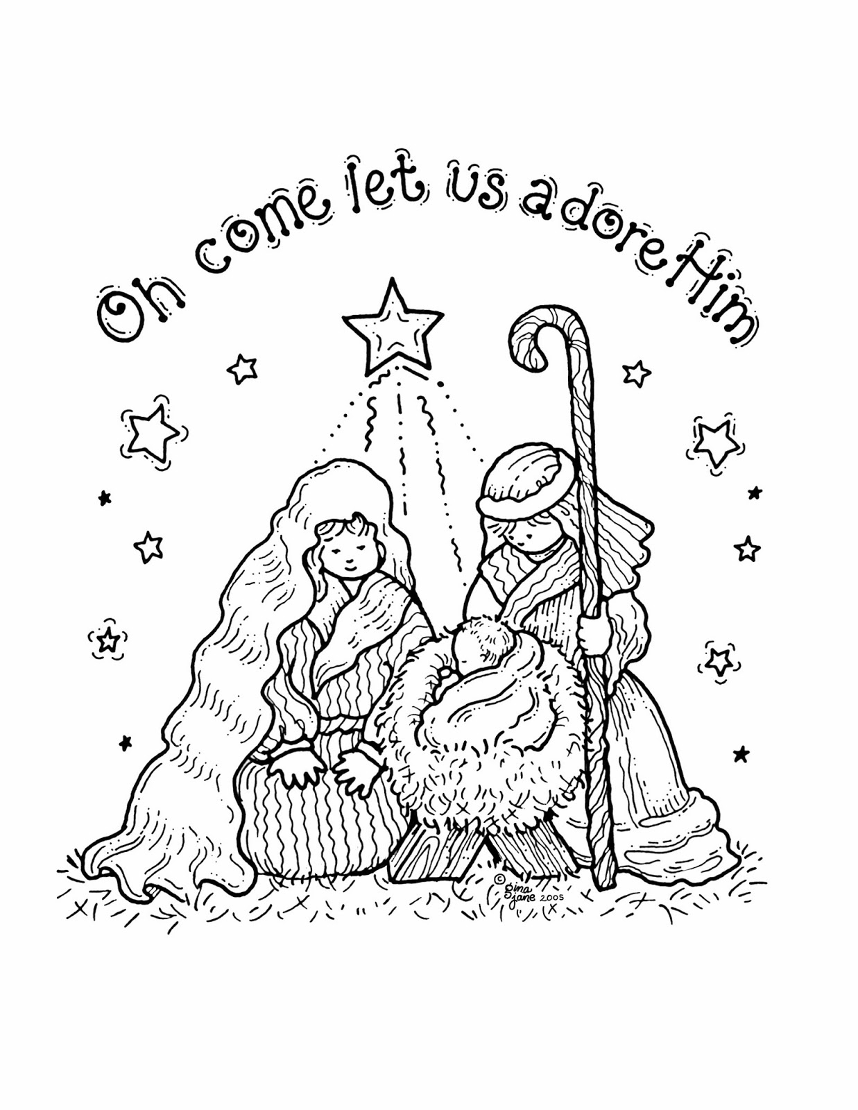 Free Printable Nativity Coloring Pages For Kids - Best Coloring - Free Printable Pictures Of Nativity Scenes