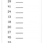 Free Printable Number Order Worksheets   Missing Numbers (1 10, 1 20   Free Printable Tracing Numbers 1 50