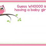 Free Printable Owl Baby Shower Invitations {& Other Printables}   Baby Shower Templates Free Printable