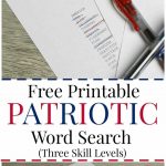 Free Printable Patriotic Word Search (With Three Different Skill   Free Printable Patriotic Writing Paper