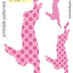 Free Printable Patterned Bunny Templates ( For Diy Easter Wall   Free Printable Bunny Templates
