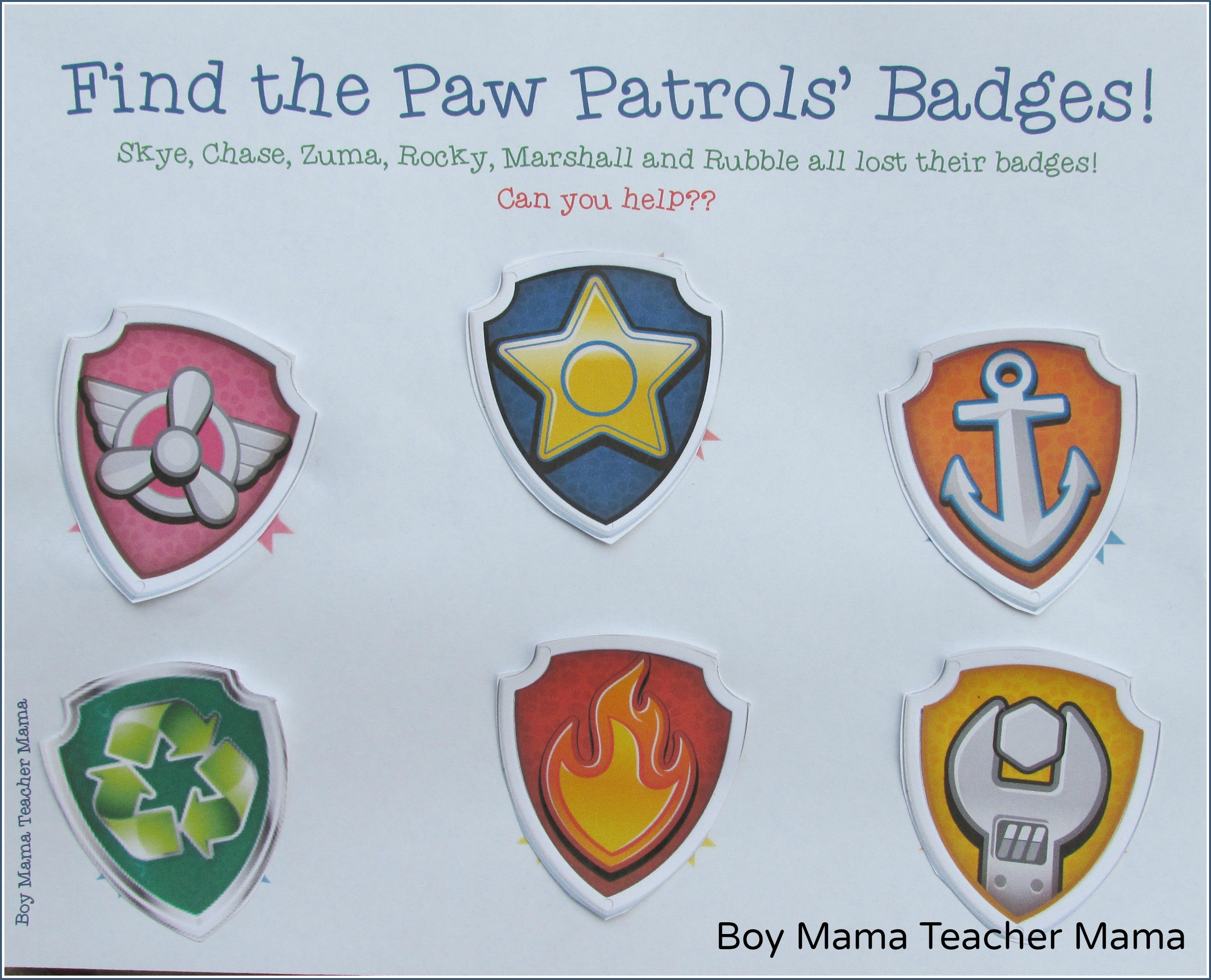 Free Printable Paw Patrol Badges | Fiscalreform - Free Printable Badges