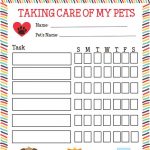 Free Printable Pet Responsibility Chart For Kids | Practical   Free Printable Dog Shot Records