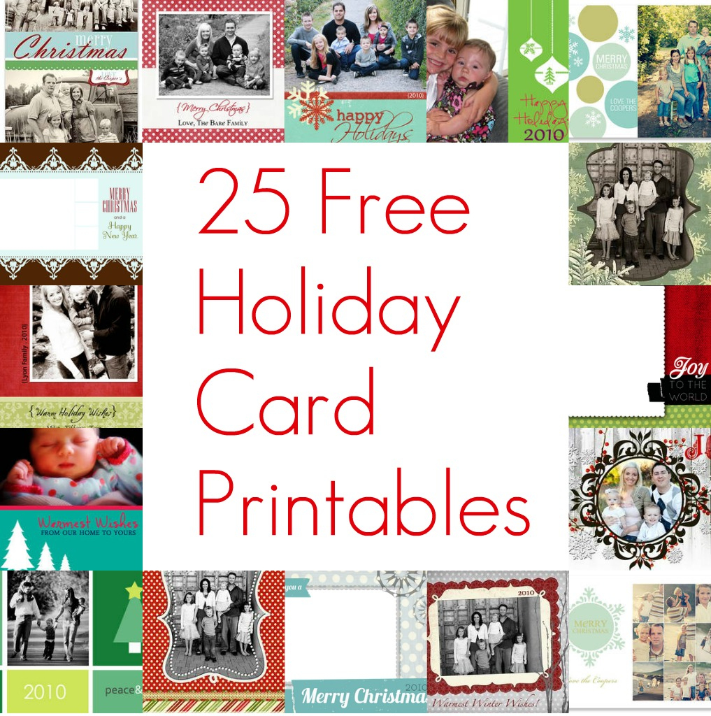 Free Printable Photo Collage Christmas Cards – Festival Collections - Free Printable Christmas Photo Collage