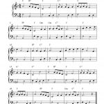 Free Printable Piano Sheet Music | Free Sheet Music Scores: Easy   Christmas Songs Piano Sheet Music Free Printable