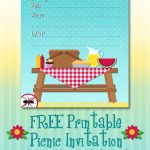 Free Printable Picnic Invitation | Party Printables | Picnic   Free Printable Water Park Birthday Invitations