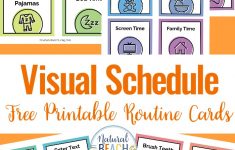 Free Printable Picture Schedule Cards – Visual Schedule Printables – Free Printable Visual Schedule For Preschool
